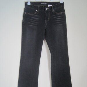 Let Me B. Women's Size 1 Dark Blue Bootcut Cotton/Spandex Mid-Rise Pant Jeans